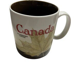 Canada Starbucks 16oz mug CIty Collector Series Maple Leaf Hockey